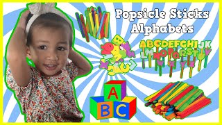 Learn The Alphabet Using Popsicle Sticks | Avery’s Playhouse