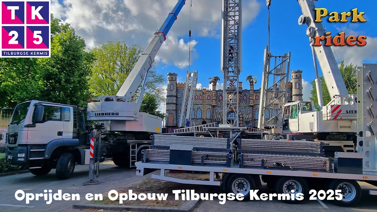 Kermis Tilburg 2025 - Oprijden en Opbouw Deel 7