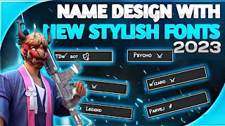 Free Fire🔥Stylish💖Name Design Tutorial || New Font Style 2023 || Name Change With Stylish Fonts|| screenshot 5