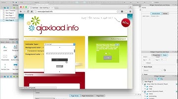 Axure tutorial: show hide with faux ajax spinner part 1