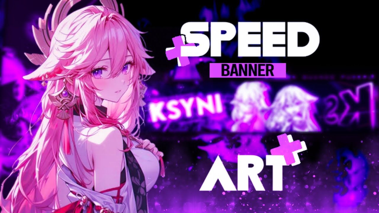SPEED ART - Banner dark Anime 
