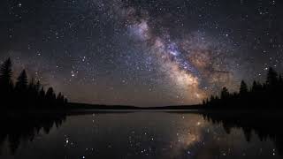 Information The glowing Milky Way galaxy / Public Domain Free Video Footage Stock  / No Copyright Video Footage Guide