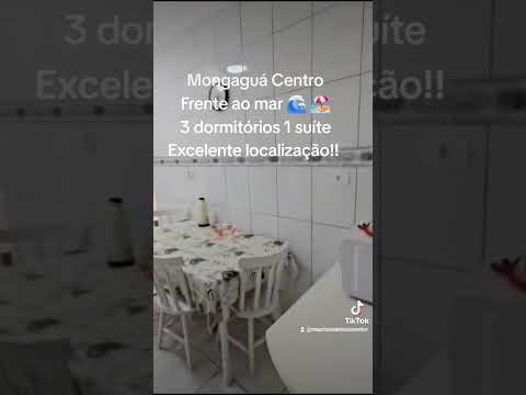 Vídeo do imóvel — Apartamento em Mongaguá, Centro, vista permanente para o mar, semi mobiliado, 3 dormitórios sendo 1 suíte, Residencial com salão de jogos, espaço Grill