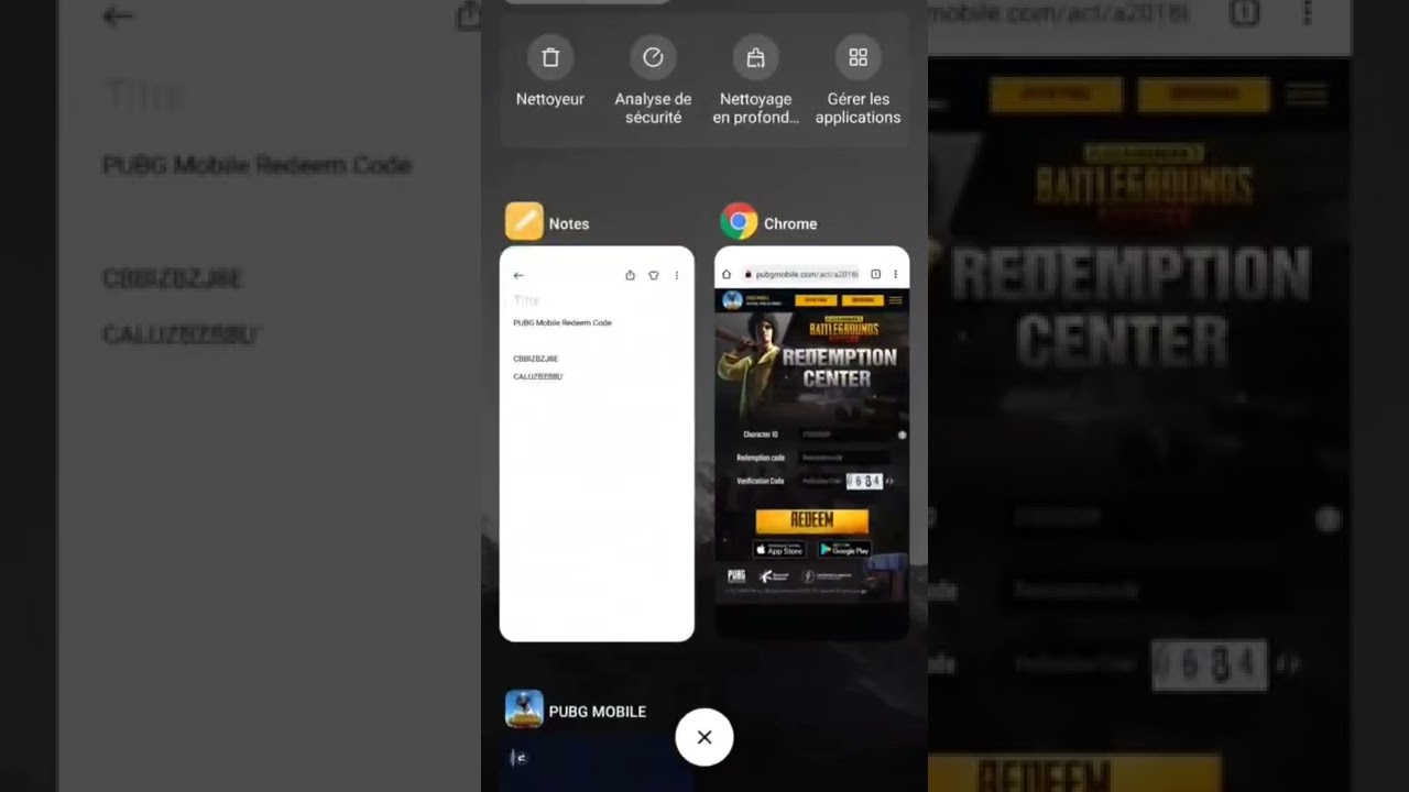 pubg mobile redeem code