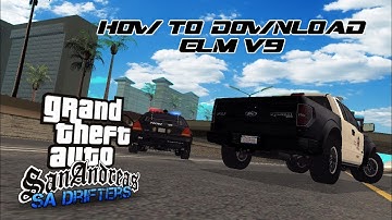 How to download ELM (Emergency Lights Mod) for GTA San Andreas | SA Drifters