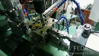 tapping machine for making internal threads on nuts ,auto parts#machine #tappingmachine #factory