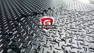 G-Floor Diamond Tread Waterproof Garage & Universal Flooring in Midnight Black