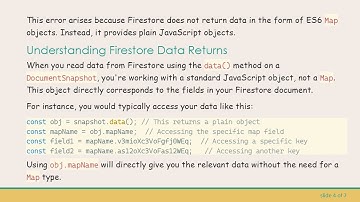 How to Read a Map from Firestore in TypeScript
