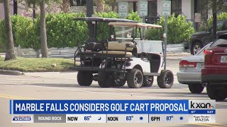 Golf carts may soon cruise downtown Marble Falls streets