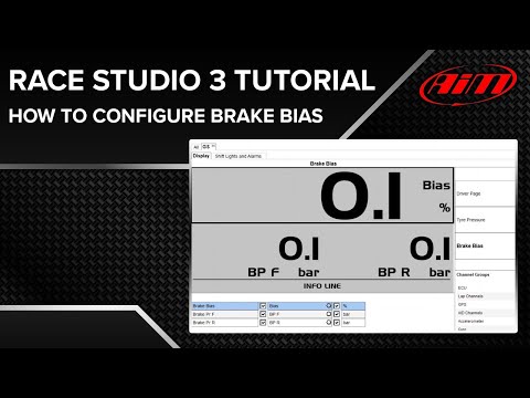 How To Configure Brake Bias In Race Studio 3