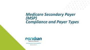 Medicare Secondary Payer (MSP) Compliance and Types