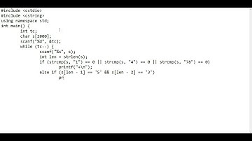 UVA 621 Solution - Secret Research