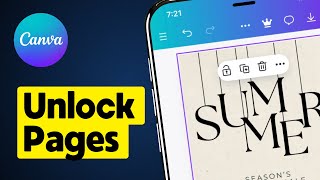 How to Unlock Pages on Canva