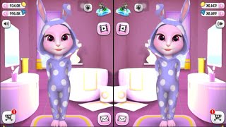 My talking Angela "Bunny Onesie Mirroring" Gameplay for fun #2 screenshot 3