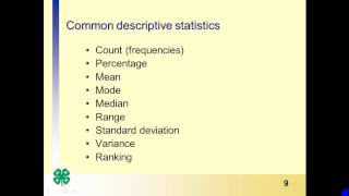 Analyzing and Interpreting data