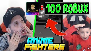  1 MITICO = 100 ROBUX PARA MI HIJO LIAM EN ANIME FIGHTERS ROBLOX *UPDATE 12* HALLOWEEN EVENT