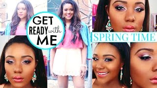 Spring 2015 Makeup & Outfit Ideas For Spring ❀ Get Ready With Me!
