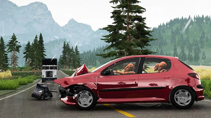 BeamNG Drive - Realistic Car Crashes #16