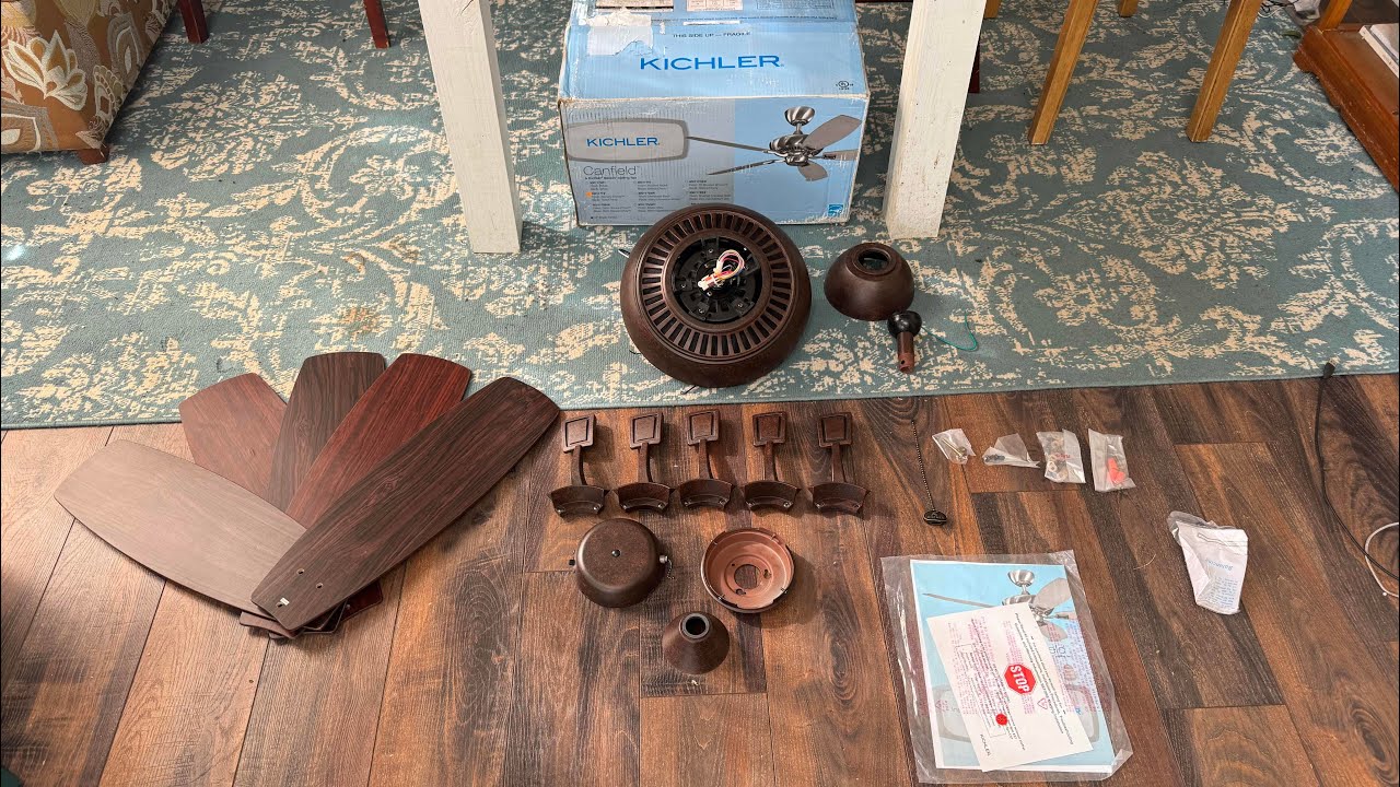 NEW FAN+UNBOXING! Kichler Canfield