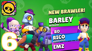 Brawl Stars - Gameplay Walkthrough Part 6 - BARLEY , BO, RICO, EMZ (iOS, Android)