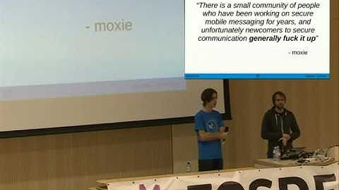 [FOSDEM 2014] USE OTR or how we learned to start worrying and love cryptography