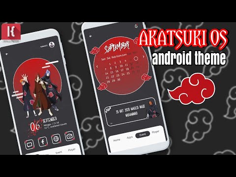 Akatsuki Os Klwp Theme Anime Android Theme Best Nova Launcher Setup Youtube