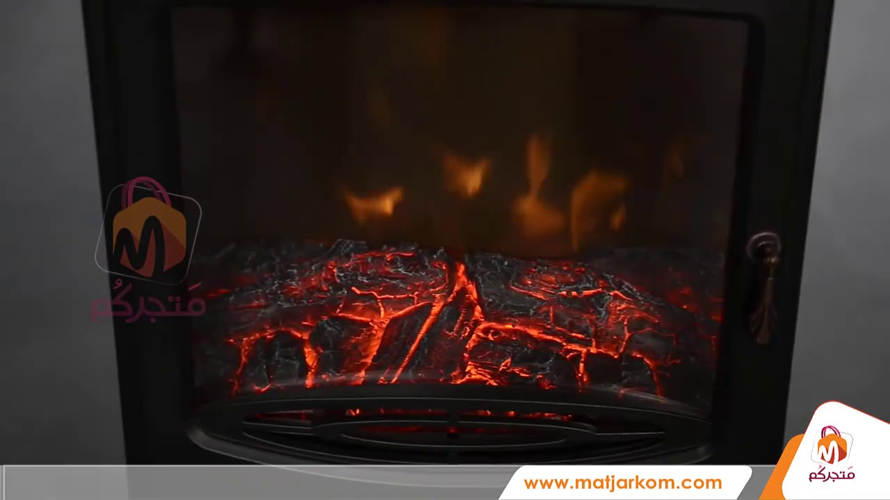 مدفأة كهربائية على شكل صوبة حطب YouTube