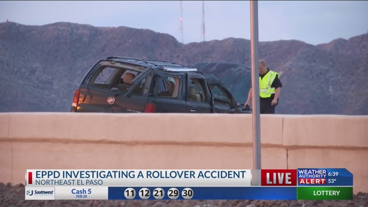 Rollover crash near US-54 North and Diana shuts down highway - YouTube