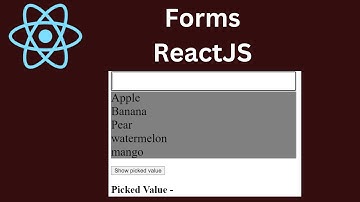 ReactJS  Forms (React Tutorial #18)