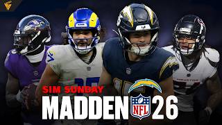 Chargers at Rams | vs Texans | at Ravens - Madden Simulation (2026) | Director LIVE