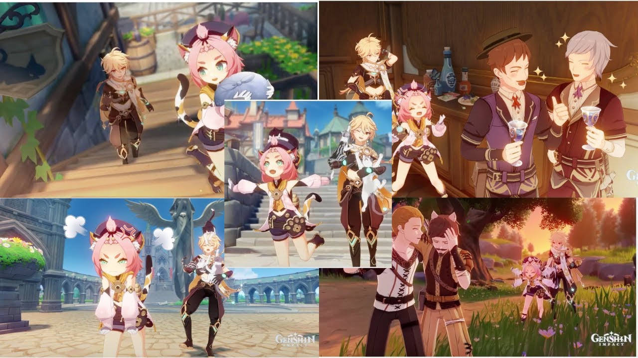ALL 5 Diona Hangout Endings Unlocked! 🍸 Funniest & Cutest Moments in Genshin Impact!