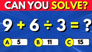Only a Genius Can Score 15/40 in This Fun Math Quiz! | Brain Challenge for All Ages! #mathquiz #quiz