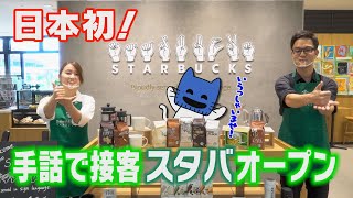 日本初、世界で5店舗目の『スタバ』は手話で接客【マスクにゃんニュース】
