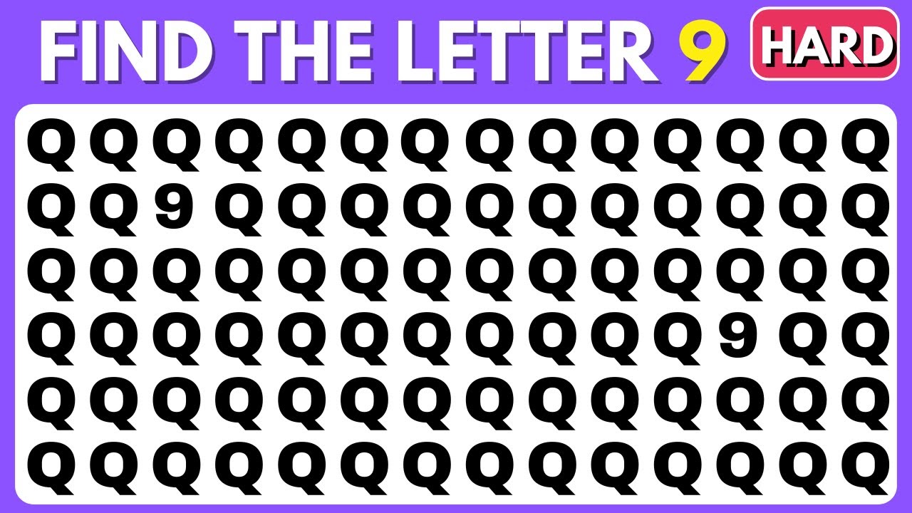Find the Odd One Out - Number and Letter 🔎🔢🔡 Hard Edition - YouTube