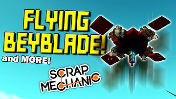 FLYING BEYBLADE, SUPER SWING, PAPER PLANE, and MORE! (Speed Builds Ep 20) - Scrap Mechanic Gameplay