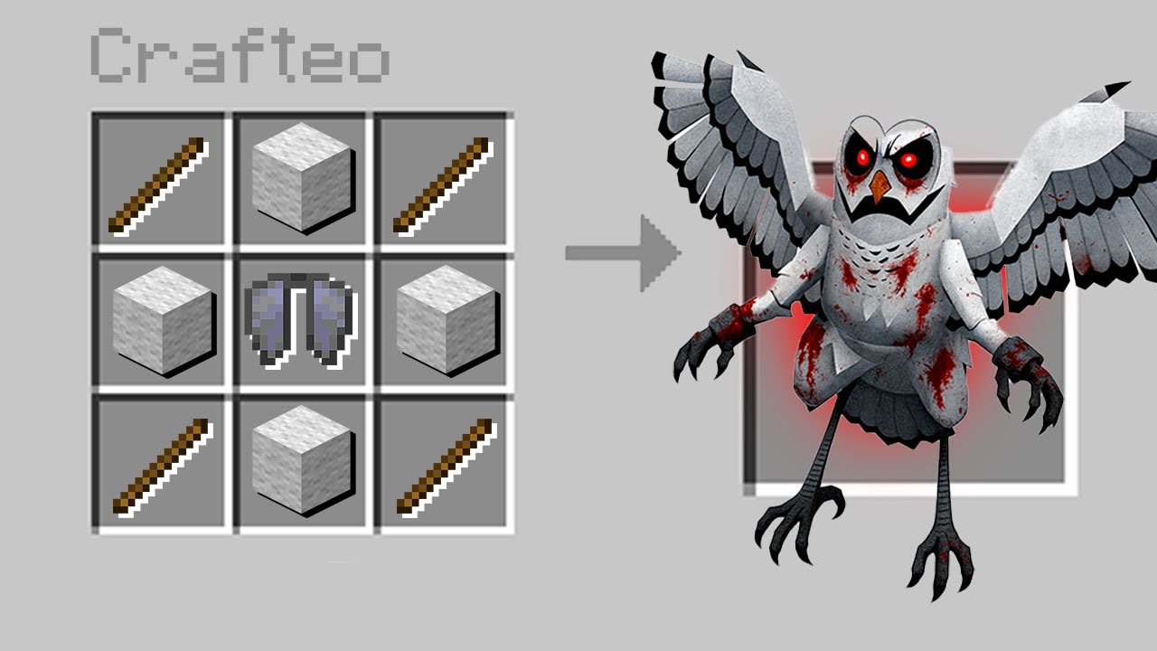 ¿Cómo Craftear al búho de 99 NOCHES en el BOSQUE en Minecraft?
