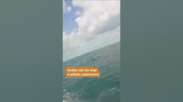 Avião cai no mar e piloto sobrevive #shorts