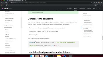 30 - Compile-time constants﻿ in Kotlin