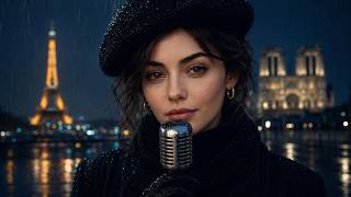 Vintage French Café Music | 1960s Paris Love Songs &amp; Rainy Night Ambience