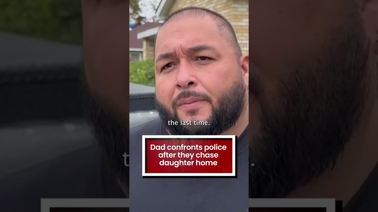 Dad confronts ICE after they chase his daughter home…