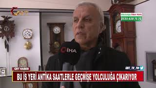 Bu İş Yeri̇ Anti̇ka Saatlerle Geçmi̇şe Yolculuğa Çikariyor