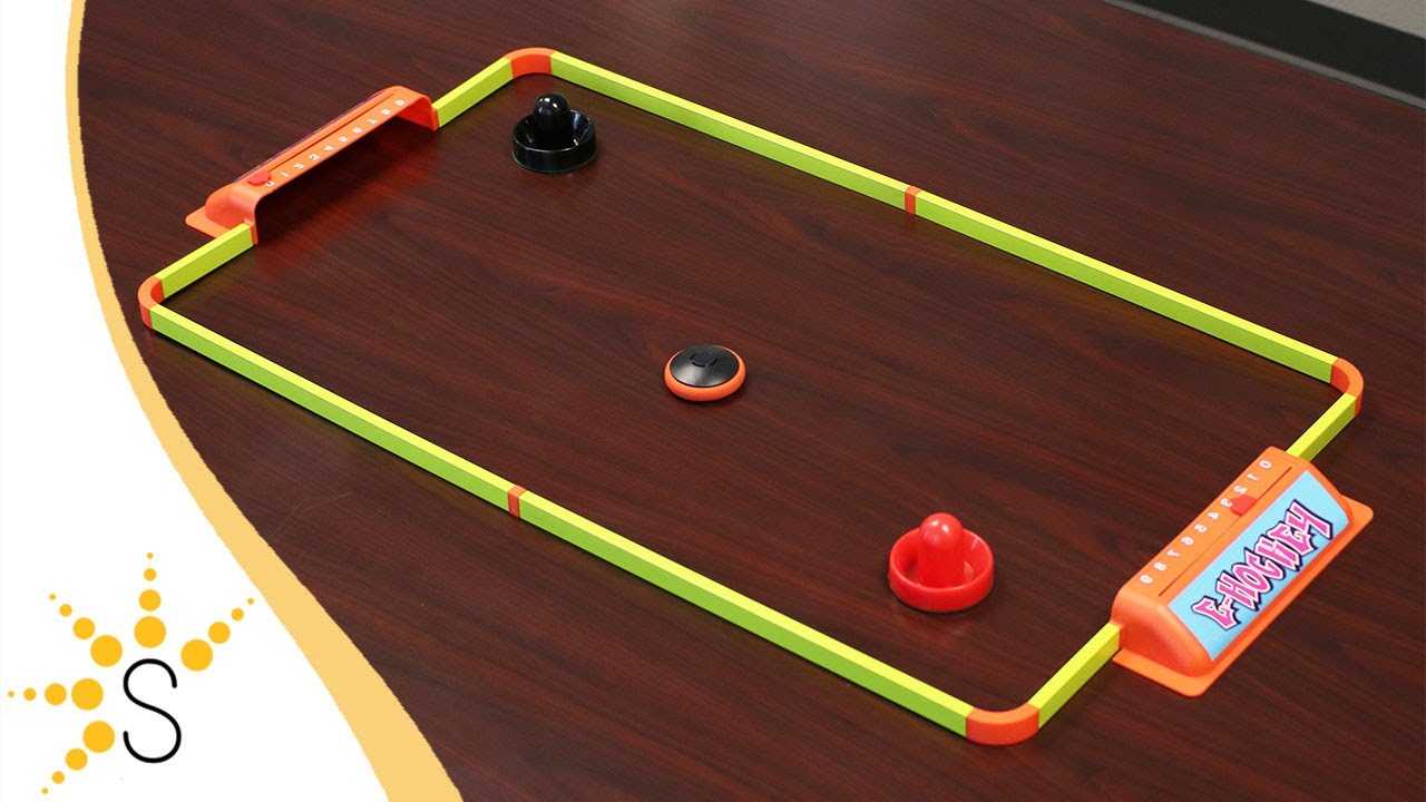 Sunnydaze Portable Hover Tabletop Air Hockey Game Set 40Inch EG