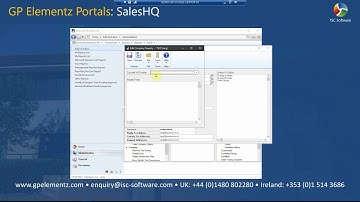 GP Elementz - SalesHQ - Configuration