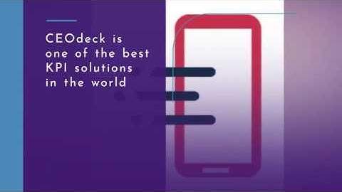 CEODECK App: Kpi for CEO, CEO Metrics, CEO Dashboard, CFO Kpi