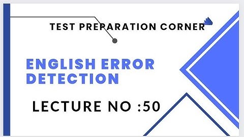 Error Detection lecture No:50 |BPS 5 to BPS 15 |Spcs |FBR |FIA| MPT