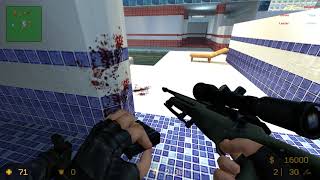 CSS ( T 30 vs 1 CT ) POOLDAY MAP ( 4K60FPS )