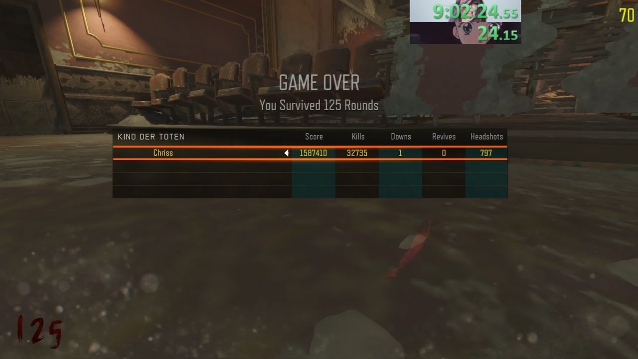 120-125  Kino no perks classic wr Game Over
