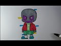 How To Draw Error 808 Sans Chibi Very Easy