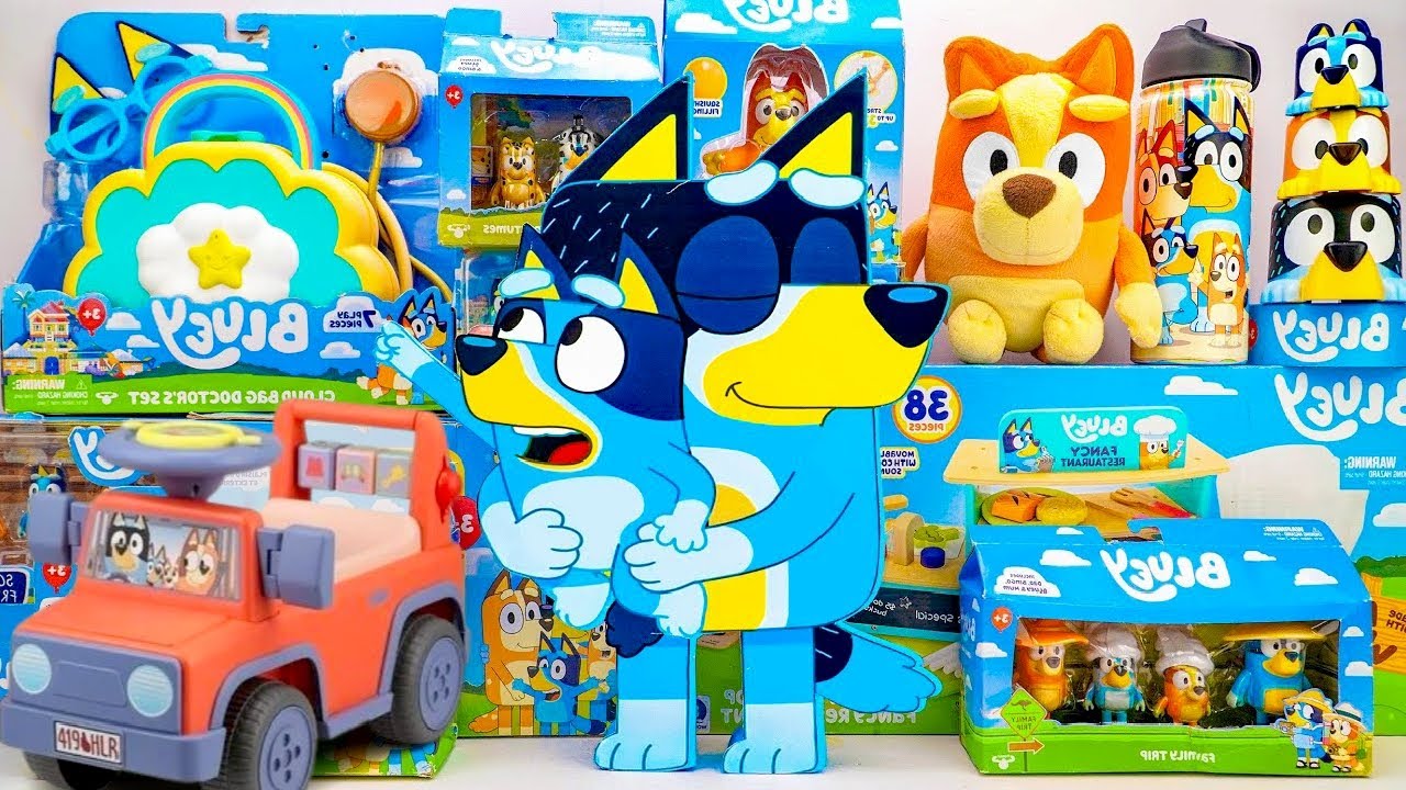 Bluey Toys Collection Unboxing Review 💙 Mystery Cute Bandit Bluey Box & Bluey Doctor Set