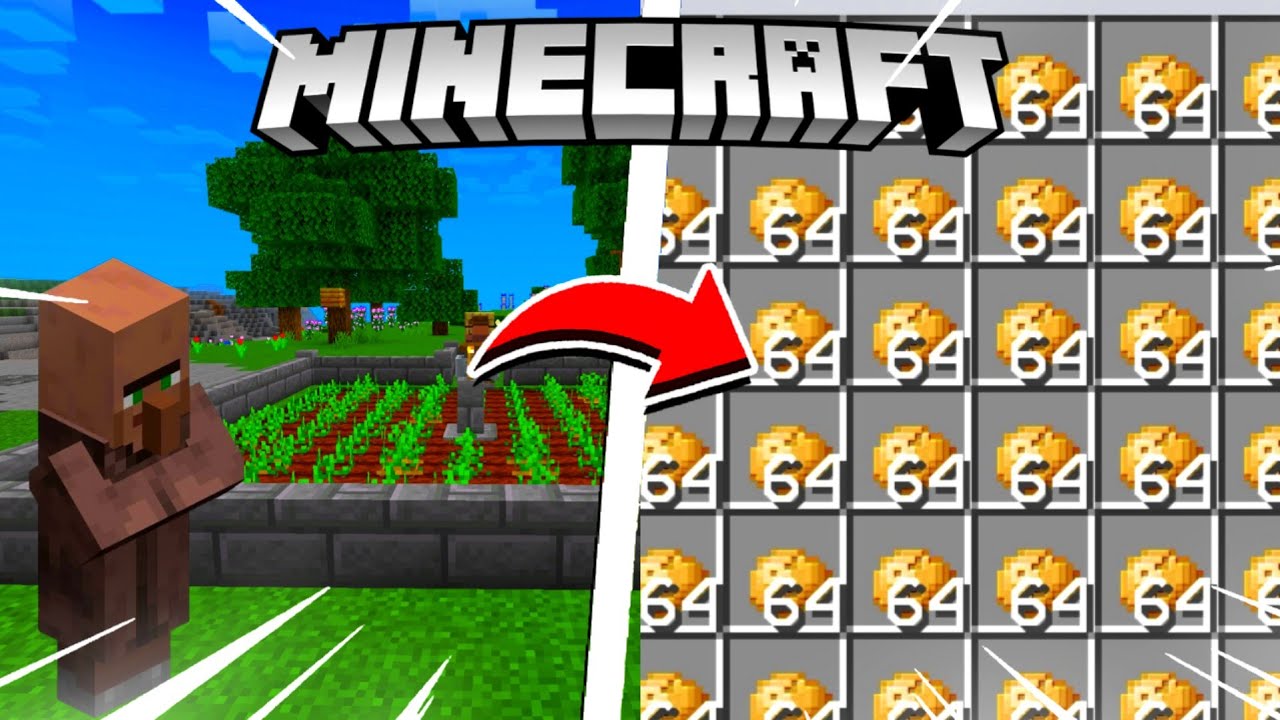 Farm De Batata Trigo e Cenoura 100% Automática - Minecraft Bedrock 1.19 ...